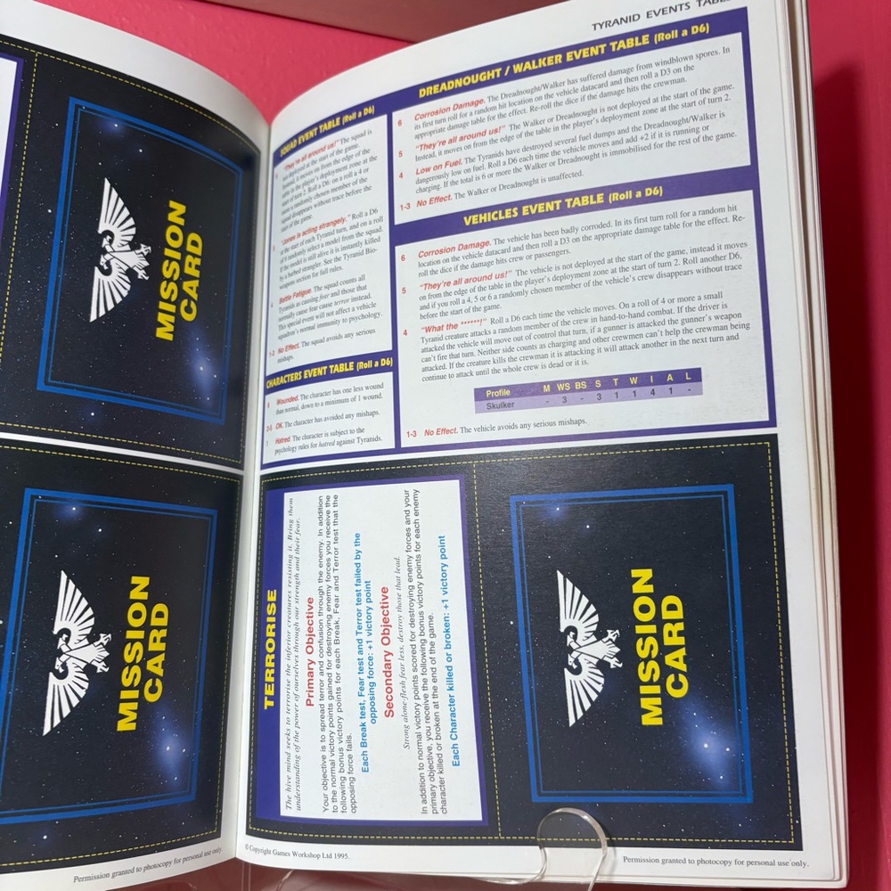 Vintage * Warhammer 40,000 Codex Tyranids Supplement Book by Games Workshop RARE - Picture 6 of 10